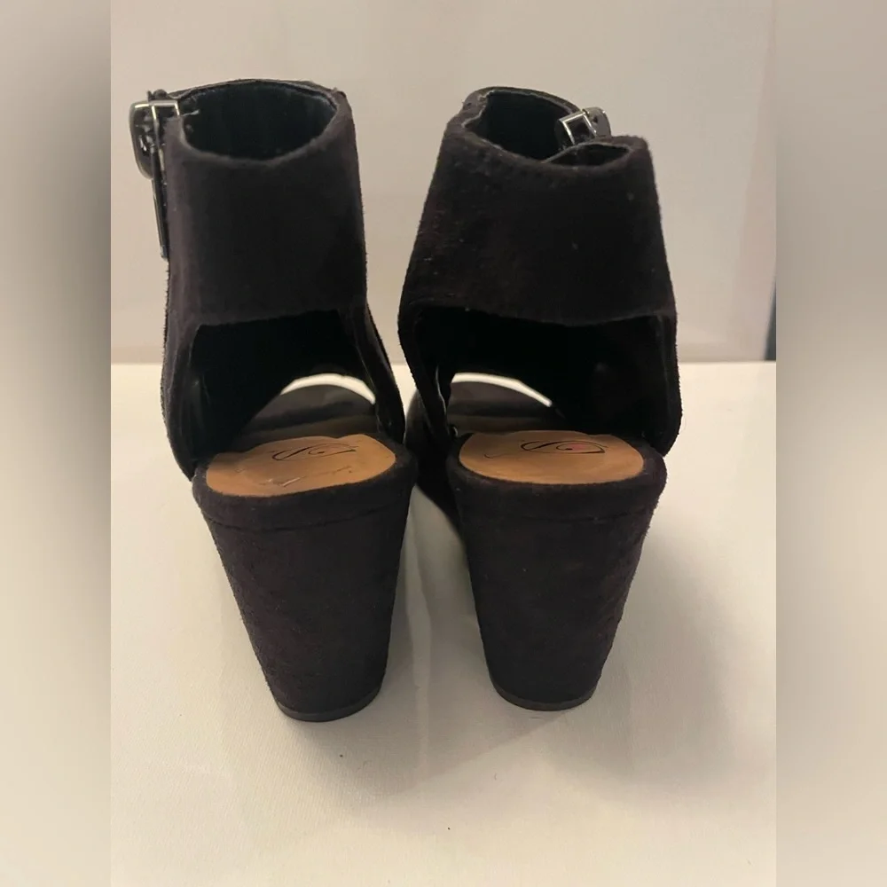 Black Wedge Ankle Boots